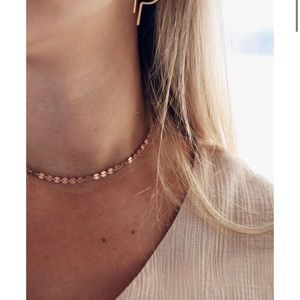 Dottie Gold Choker Necklace (14”)